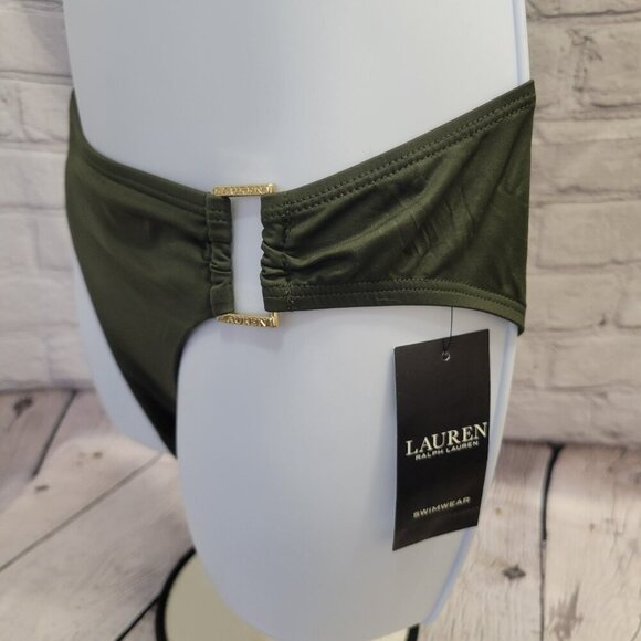 Lauren Ralph Lauren Women's Beach Club Solids Ring Hipster Bikini Bottom - Picture 4 of 5